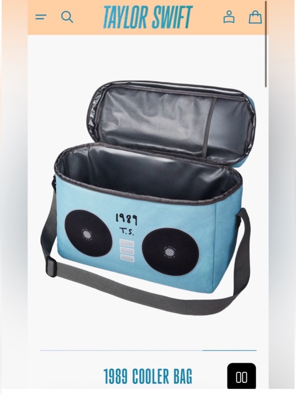 Taylor Swift 1989 (TV) boombox cooler bag. No longer available on her site.🩵